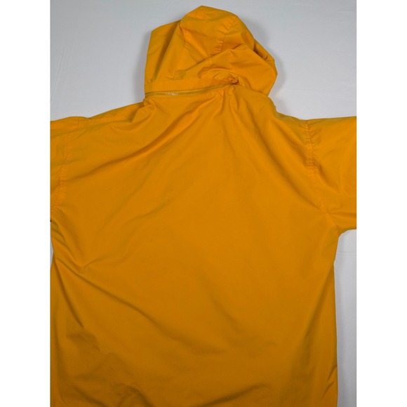 West Virginia Mountaineers Hooded Windbreaker Jacket Gold Navy Blue Fleece Lined - Picture 2 of 8